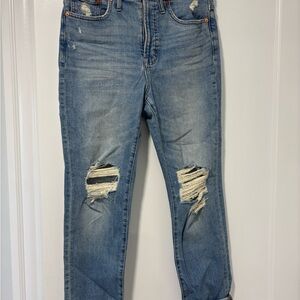 Madewell Perfect Vintage Boyfriend Jeans in Light Blue